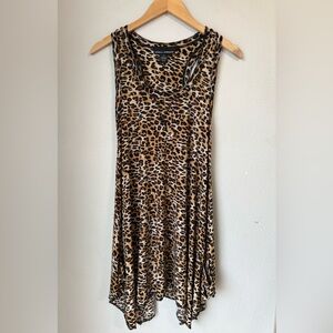 Isabella Rodriguez Leopard Print Tank Dress Women’s Size M Tunic Dress